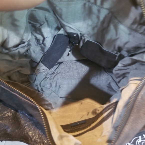 Treesje Large Leather Hobo Bag - Pewter - Picture 6 of 7